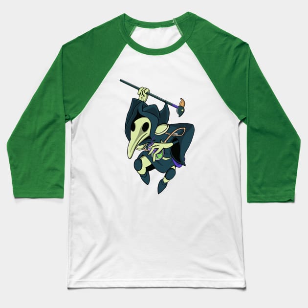 Plague Knight (full color) Baseball T-Shirt by Fishonastick